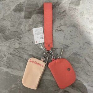 Brand new with tags Lululemon dual pouch keychain